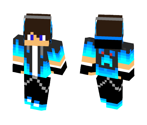 Blue Creeper Boy - Boy Minecraft Skins - image 1