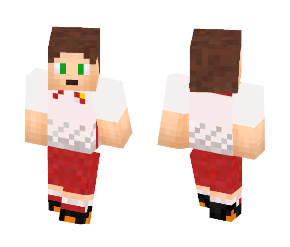 Poland Euro 2016 Home Kit - Male Minecraft Skins - image 1