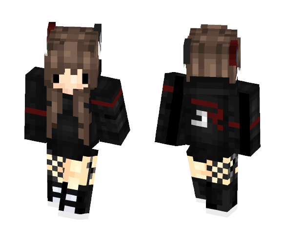 ◘ Dark angel with ears ◘ - Female Minecraft Skins - image 1