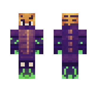 Tiger with Purple Windbreaker Suit