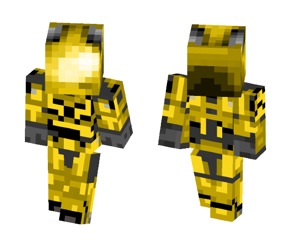 Download Free Gold Spartan Suit Skin for Minecraft image 1 Gold Spartan Suit - Male Minecraft Skins - image 1