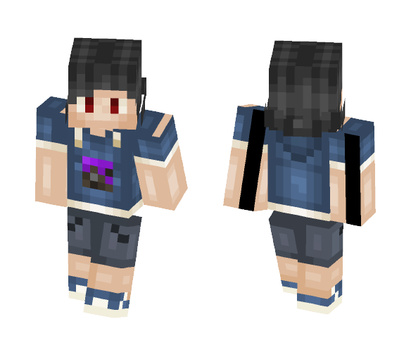 Boy with a Mycelium T-Shirt - Boy Minecraft Skins - image 1