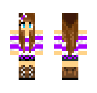 Purple Summer Girl - Girl Minecraft Skins - image 2