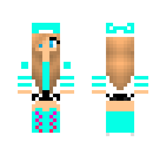 Cute Blue Girl Skin