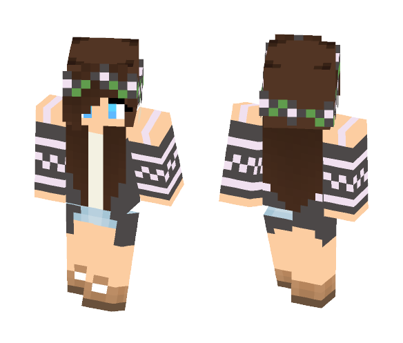 Download Free Flower Girl Skin for Minecraft image 1 Flower Girl - Girl Minecraft Skins - image 1