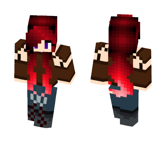 Scarlett the Warrior - Female Minecraft Skins - image 1