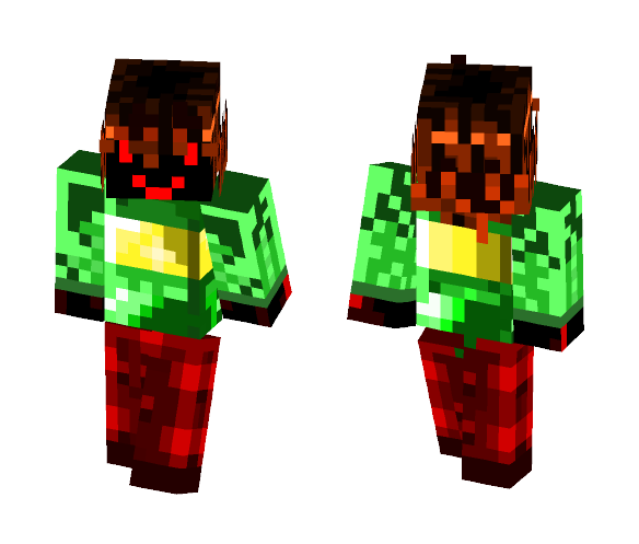 GlitchTale Chara [By Camila Cuevas] - Male Minecraft Skins - image 1