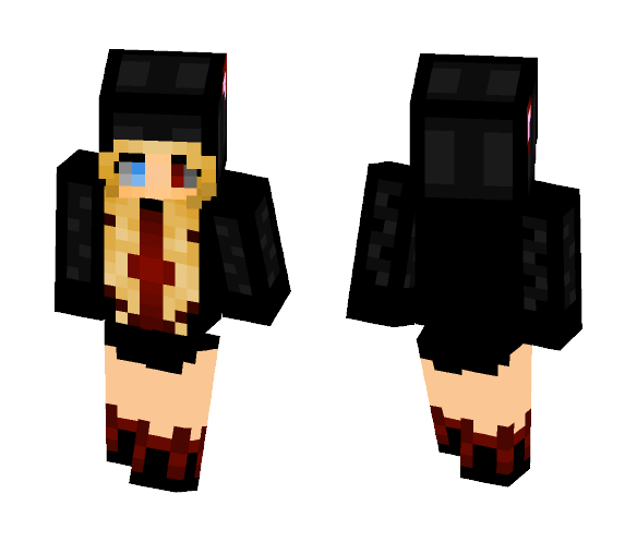 Demon Cat girl thing idk - Cat Minecraft Skins - image 1