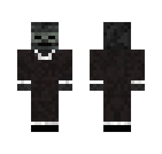 Wither Skelleton in a suit - Male Minecraft Skins - image 2