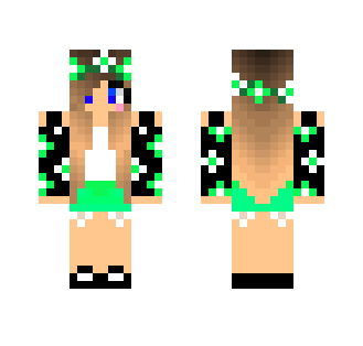 Green Flower Girl