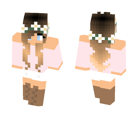 Cute Flower Girl - Cute Girls Minecraft Skins - image 1