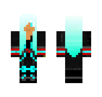 Black Widow with Blue Hair