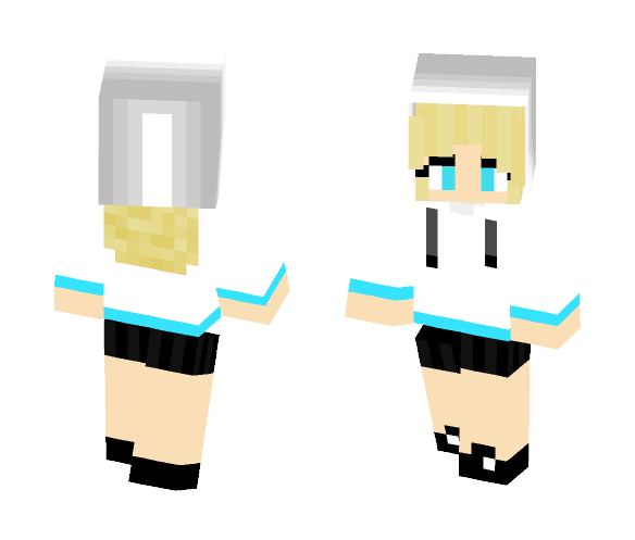 Download Free Panda hoodie girl Skin for Minecraft image 1 Panda hoodie girl - Girl Minecraft Skins - image 1