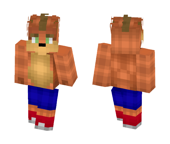 Crash Bandicoot - Male Minecraft Skins - image 1