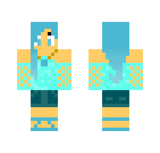 Light Blue Beach Girl