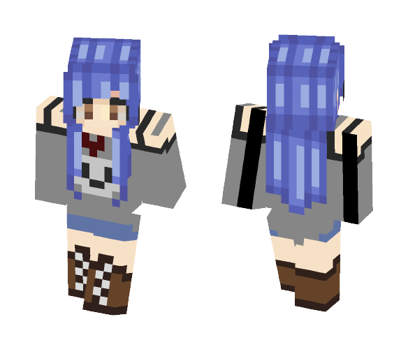 Blueberry Skulls - Female Minecraft Skins - image 1