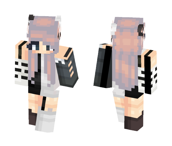 Monochrome Sunrise - Female Minecraft Skins - image 1