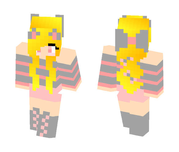 cute cat girl - Cat Minecraft Skins - image 1