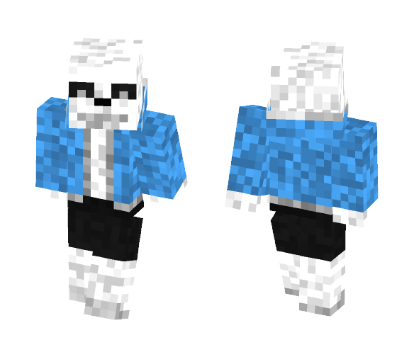 Download Free Media Universe Skins | Sans Skin for Minecraft image 1 Media Universe Skins | Sans - Male Minecraft Skins - image 1