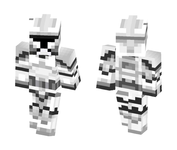 Download Free Blank Clone Trooper Skin for Minecraft image 1 Blank Clone Trooper - Male Minecraft Skins - image 1