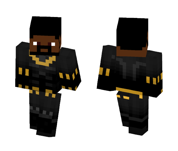Black Panther Unmasked - Black Panther Minecraft Skins - image 1