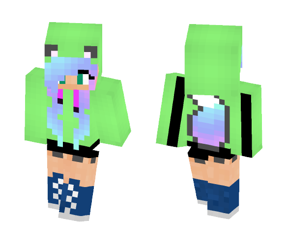 Rainbow Gamer girl - Girl Minecraft Skins - image 1