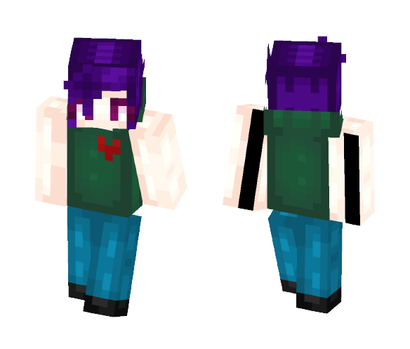 Evergreen Night Sky Love - Female Minecraft Skins - image 1