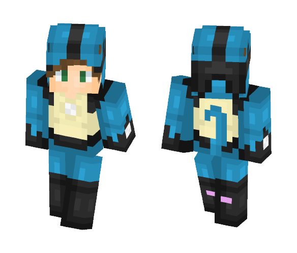 Lucario Onesie - Male Minecraft Skins - image 1