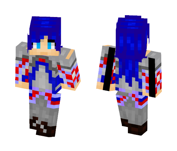 Download Free Knight Of the Roaring Sea Skin for Minecraft image 1 Knight Of the Roaring Sea - Female Minecraft Skins - image 1