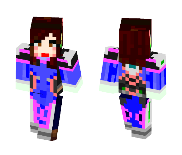 Overwatch - D.Va - Interchangeable Minecraft Skins - image 1