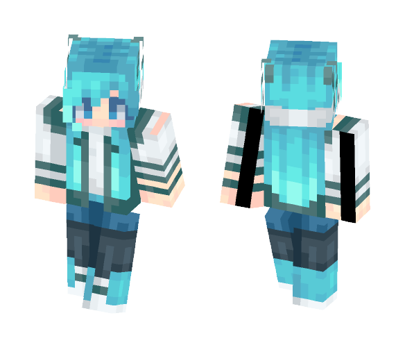 Icy Horns - Female Minecraft Skins - image 1
