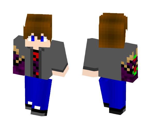 black dragon without wings - Male Minecraft Skins - image 1