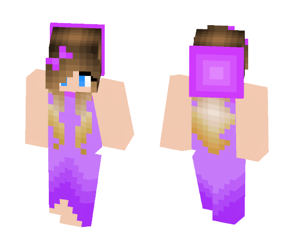 Download Free Cute Beanie Dress Girl Skin for Minecraft image 1 Cute Beanie Dress Girl - Cute Girls Minecraft Skins - image 1
