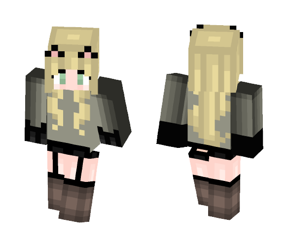 Download Free Cat girl (requested by Arti2410) Skin for Minecraft image 1 Cat girl (requested by Arti2410) - Cat Minecraft Skins - image 1