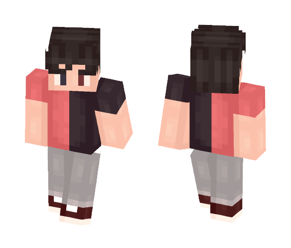 red n black - Male Minecraft Skins - image 1