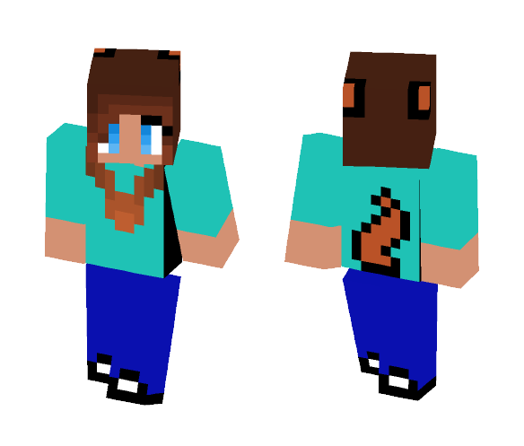 Fox girl ;3; - Girl Minecraft Skins - image 1
