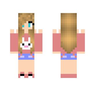 Girl Wearing Rabbit Tee