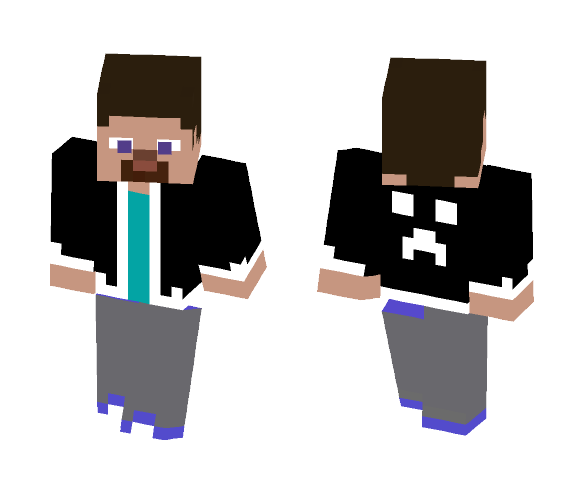 Download Free Teen steve/herobrine Skin for Minecraft image 1 Teen steve/herobrine - Male Minecraft Skins - image 1