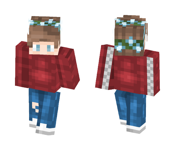 Red Sweater - Male Minecraft Skins - image 1