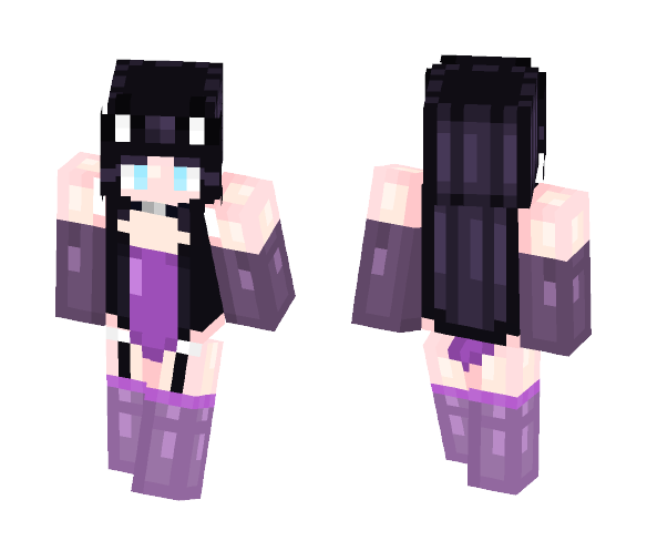 Hinata Neko Waitress - Female Minecraft Skins - image 1