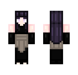 Hinata Black Dress - Female Minecraft Skins - image 2