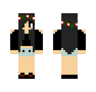Girl w/ red flower crown