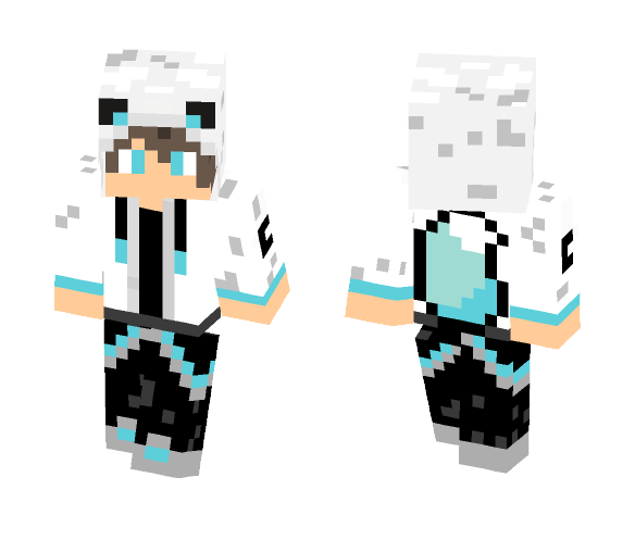 Blue Fox Hoodie - Male Minecraft Skins - image 1