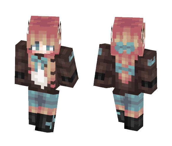 Download Free Bluebeary (Back from holiday) Skin for Minecraft image 1 Bluebeary (Back from holiday) - Female Minecraft Skins - image 1