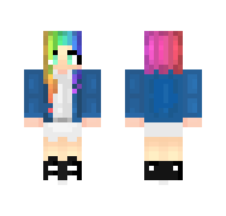 Jentien's Rainbow x3 - Female Minecraft Skins - image 2