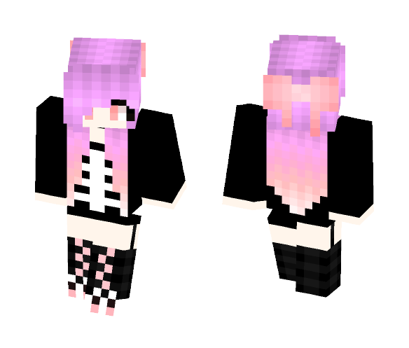 Download Free ~Pastel Goth - Girl~ Skin for Minecraft image 1 ~Pastel Goth - Girl~ - Female Minecraft Skins - image 1