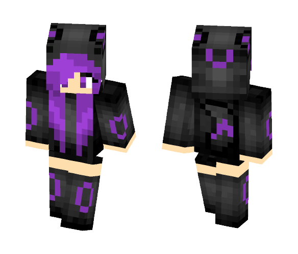 Download Free girl disguised Umbreon Skin for Minecraft image 1 girl disguised Umbreon - Girl Minecraft Skins - image 1