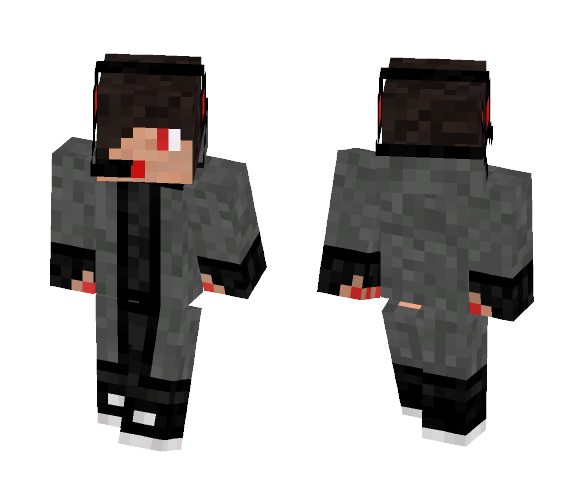 Guys Adventurer in black - Male Minecraft Skins - image 1