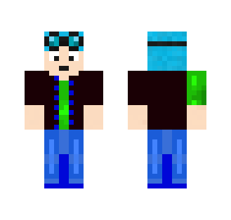 blue haired DanTDM's twin