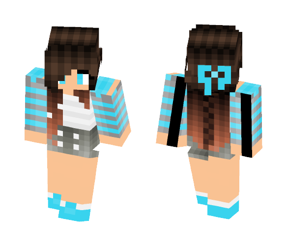 Download Free AshTheGamer Sparkz 2.0 Skin for Minecraft image 1 AshTheGamer Sparkz 2.0 - Female Minecraft Skins - image 1